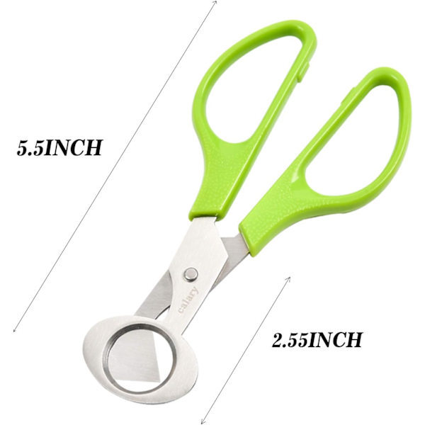3-pack vakteläggsaxar köksredskap (grön)