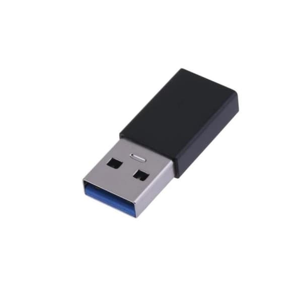 2-pak USB-C til USB-A-adapter, USB 3.0 han til hun OTG-konverter til MacBook, iPad Pro, Samsung Galaxy, bærbar computer, pc, sort