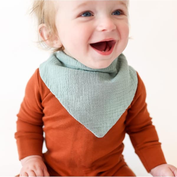 7 stk. smekker i bomull for babyer, unisex gutter og jenter, for tenner og sikling