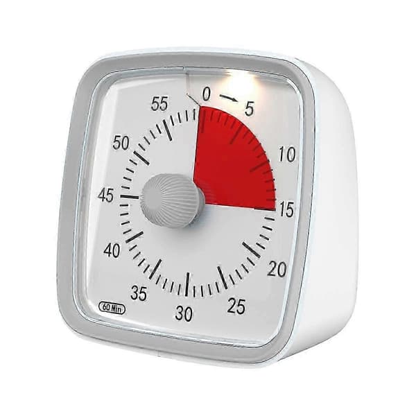 60-minutters tidtaker, klasseromstidtaker, nedtellingstidtaker for barn og voksne, tidsstyring til