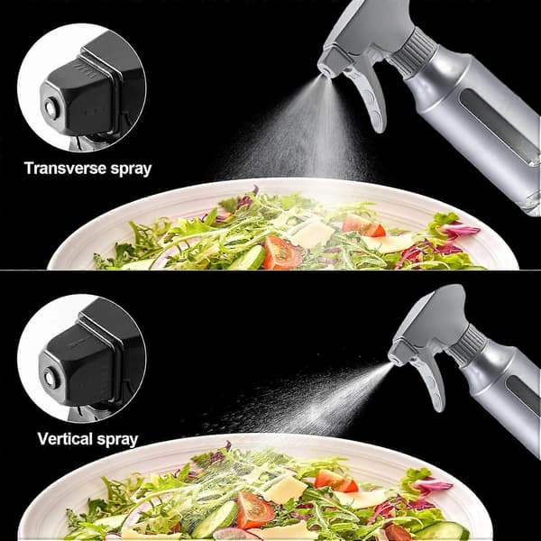 Olivenolie Sprøjte til Madlavning Rustfrit Stålhus til Airfryer Mat Grå