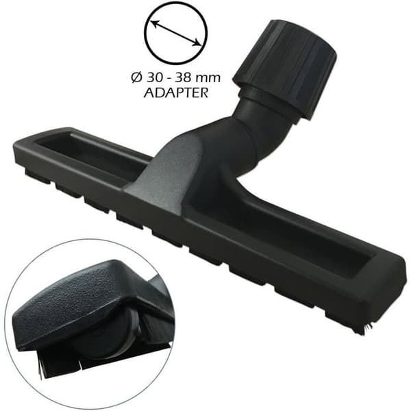 Universal gulvbørste - 1 stk - Nylon og ruller - 30-38 mm adapter - For parkett og fliser - C