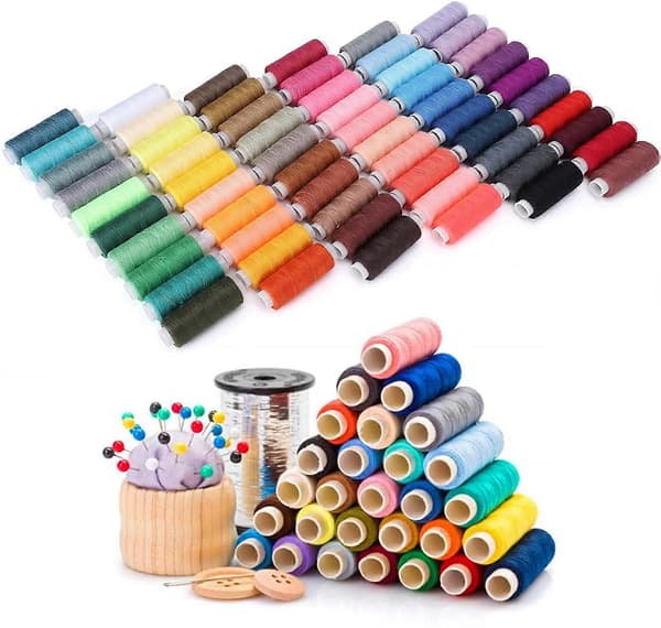 60 kpl DIY-ompelulankasetti, polyesteriompelulangat ompelukoneeseen