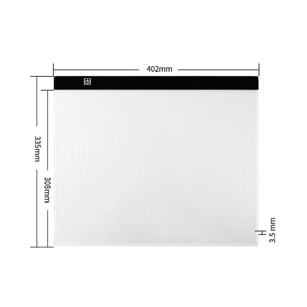 LED tegnebrett A3 lysbrett