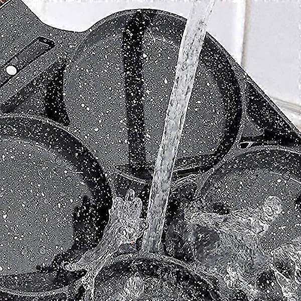 Non-Stick Stegt Æg Pande, Køkkenredskab Burger Stegepande, 4 Hul
