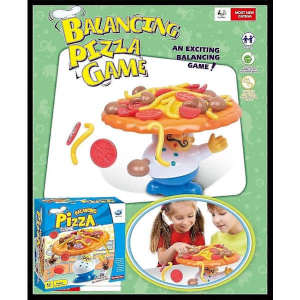 Topple Pizza-spel, Balanserande Pizzaleksak för Bord