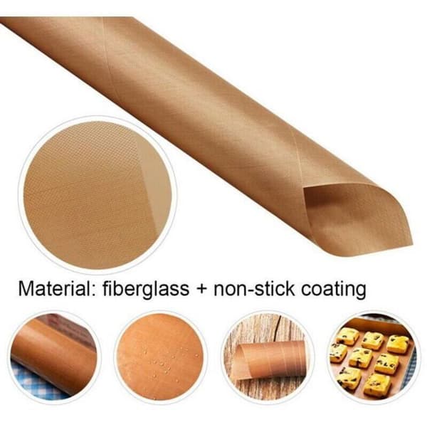 Ekstra stor permanent bageplade (sæt med 4) til grill og bagning - 40x60 cm, kan skæres til - Plade
