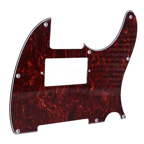 Gitarrplektrumskydd PVC Anti Scratch Dekorativ Brusreducerande Gitarrskyddsplatta för Fender Telecaster Röd