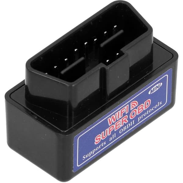 ELM327 12V OBD2-skanneri Mini WIFI Auton diagnostiikkasovitin Androidille, musta