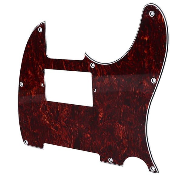 Gitarrplektrumskydd PVC Anti Scratch Dekorativ Brusreducerande Gitarrskyddsplatta för Fender Telecaster Röd