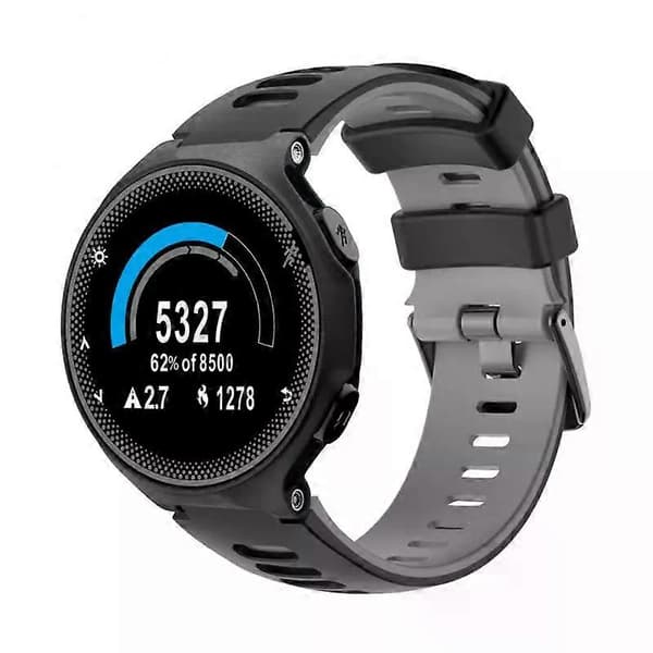 Smart tilbehør silikonerem 22 mm til Garmin Forerunner 735 Xt urrem tofarvet urrem blød Style E A6