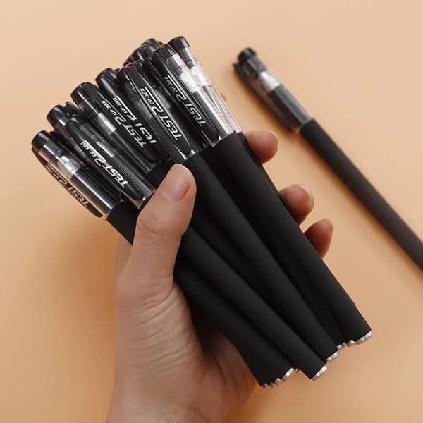 10-pack gelpennor: Perfekt för studentprov, kontor, kontorsmaterial, pennor, konstmaterial, skolstart 10-pack
