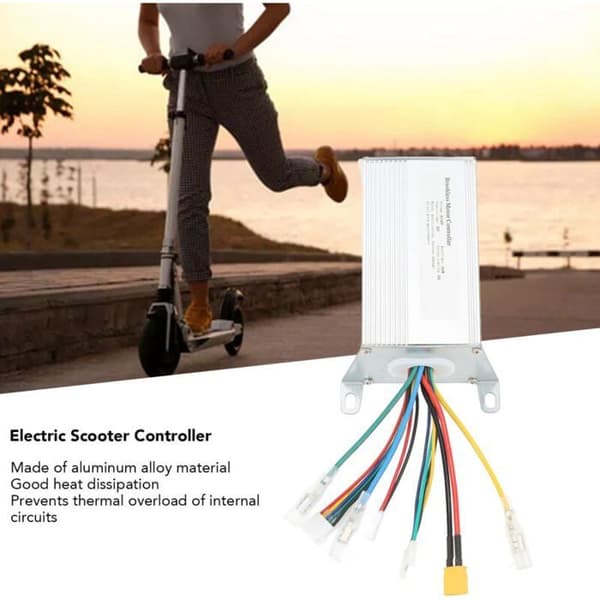 Børsteløs motorcontroller i aluminiumslegering, 36V, 16A, til LENZOD el-scootercontroller