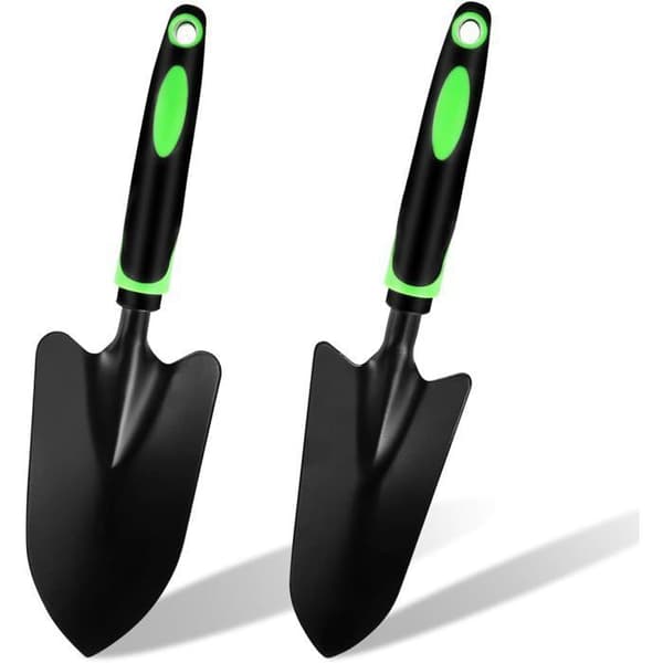 2 hagespader i stål - For presis planting og omplanting - Kort håndtak for bedre kontroll