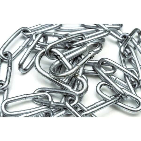 2x stålkarabinhager, 8 mm diameter x 80 mm længde