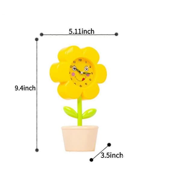 SAYTAY Väckarklocka för sovrum, Blommor Väckarklocka, Student Heminredning Skrivbordsklocka