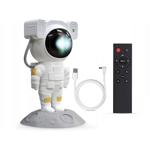 Natlampe - Stjerneprojektor med LED-lampe - Astronaut