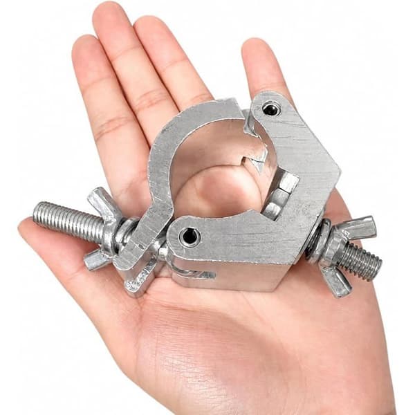 Sæt med 2 lette krogklemmer - Kraftigt stål - Sikker montering 29-35 mm - Scene Truss Support D