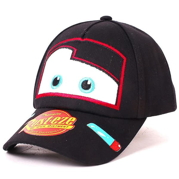Barn Gutter Jenter Barn Biler Lynet McQueen Baseballcaps Hatt Sommer Solskjerm Utendørs Black
