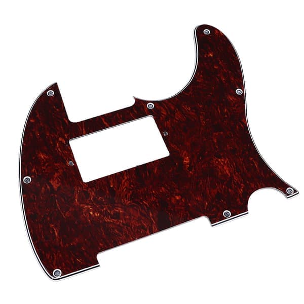 Gitarrplektrumskydd PVC Anti Scratch Dekorativ Brusreducerande Gitarrskyddsplatta för Fender Telecaster Röd