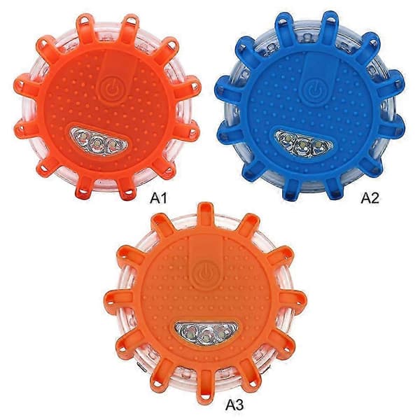 Magnetiske LED Nødblinklys til Bil Vejblus Advarselsnatlys Red