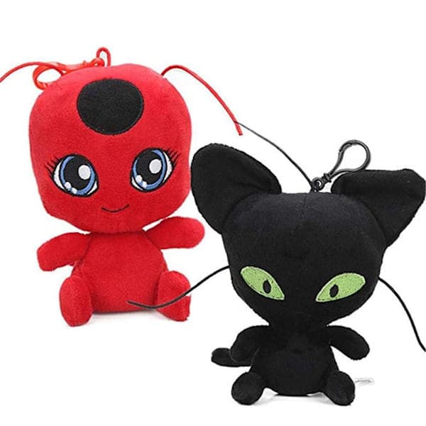 2 st/set Miraculous Ladybug Cat Kläder Plyschleksaker Lady Bug Gosedjur Docka
