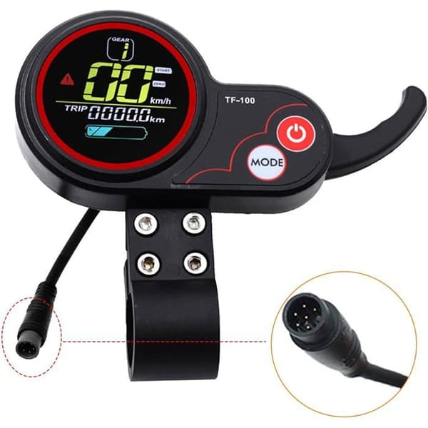 Scooter LCD-skærm - 1 stk. - ABS - 48V TF-100 - Til Kugoo M4 Pro - Sort