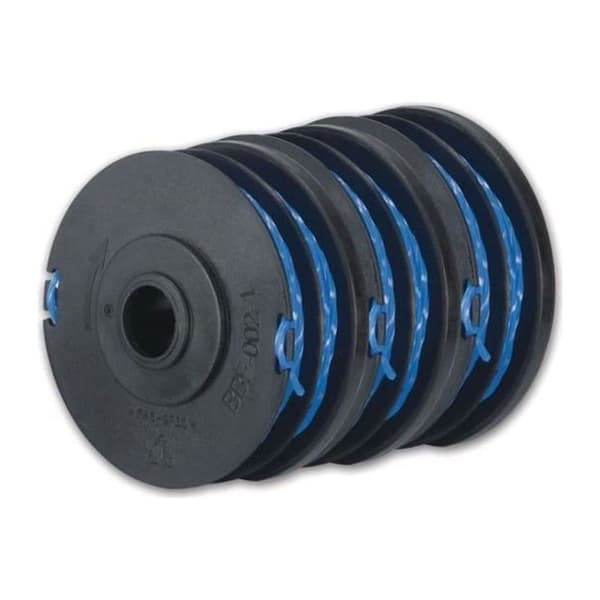 Pakke med 3 doble trådspoler RYOBI diameter 1,65 mm for elektriske gresstrimmere RAC123