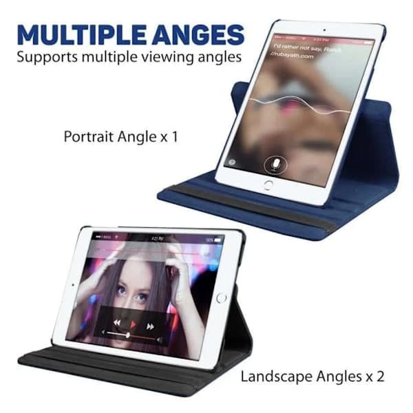 Ipad AIR 2 cover - Sort Ipad Air 1/2 & Ipad 9.7 Gen5/Gen6 Sort