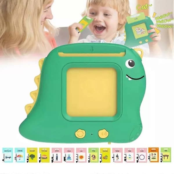 Engelsk Flash-kortleser, læreleker for småbarn 2-4 år Green