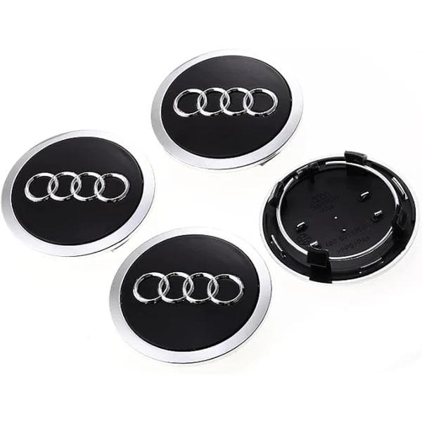Sommerudsalg Navkapsler til AUDI 60mm 4-pak grå grå grå
