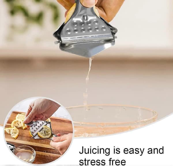 Citronskive Juicer Rustfrit Stål Manuel Juicer Multifunktionel Manuel Citruspresser Egnet til Citron Appelsin Lime Citrus
