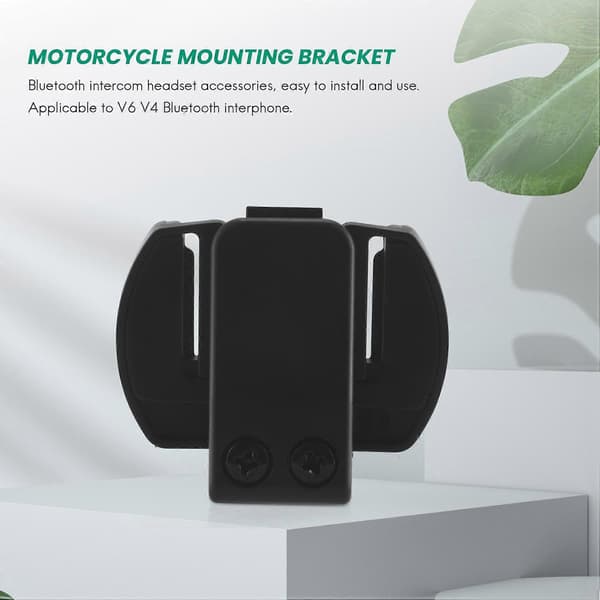 2 stk V6 V4 V2-500C Intercom-tilbehør, Hjelm Intercom Klips Monteringsbrakett, Motorsykkel BT Bluetooth Intercom Hodesett Tilbehør