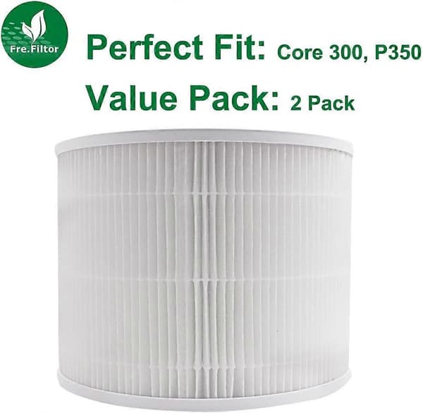 2-PAK Core 300-RF Udskiftningsfiltre Kompatible med LEVOIT Core 300 Luftrenser