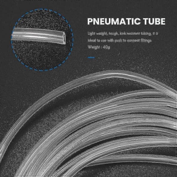 Transparent 4 meter 13,1 fot 4 mm x 2,5 mm pneumatisk polyuretanslang