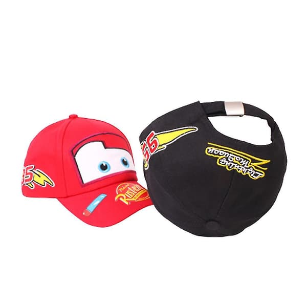 Barn Gutter Jenter Barn Biler Lynet McQueen Baseballcaps Hatt Sommer Solskjerm Utendørs Red