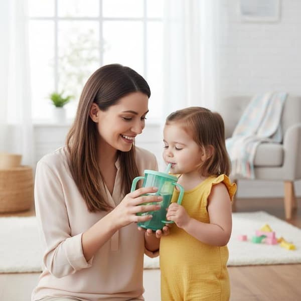 Lekkasjesikker kopp 350ml - 1 enhet - PP-plast - Justerbar flyt - For eldre og pasienter -