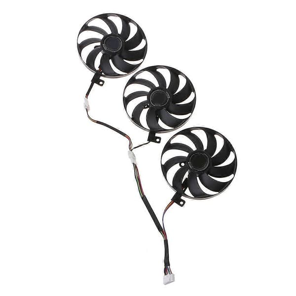 3 stk. 88MM T129215SU 7Pin Køleventilator til ROG STRIX RTX 2080 2080Ti 12V 0.5A