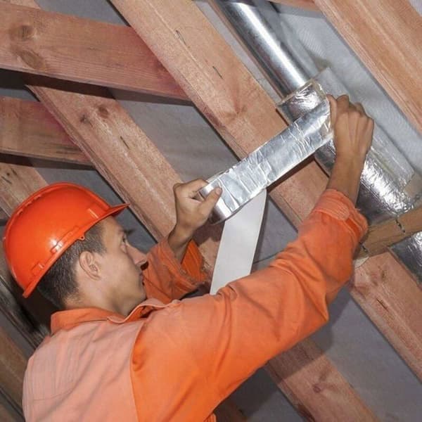 Aluminiumstape til reparation, 1 stk., aluminiumstætningsbånd til aircondition-ventilation, 50 mm x 20 m, Magic Roll