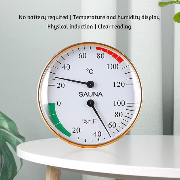 Dobbelt digitalt displaytermometer Multifunksjonelt presist displaytermometer for innendørs bruk Black
