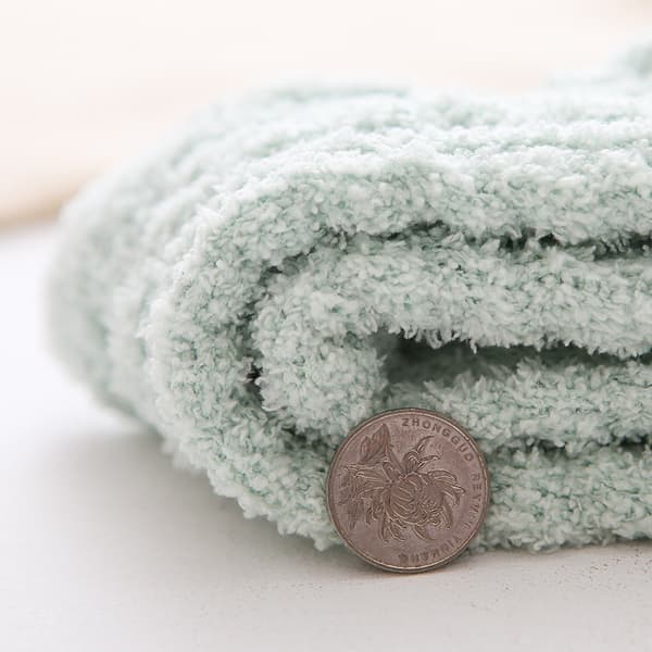 7 par korallfleece-strumpor för kvinnor höst och vinter plus velour