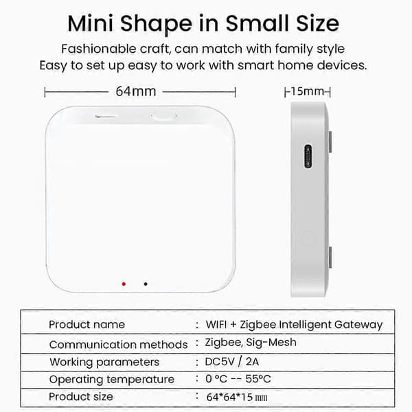 Smart Gateway Hub Zigbee Multi-modell Smart Hem Bridge WiFi Bluetooth Smart