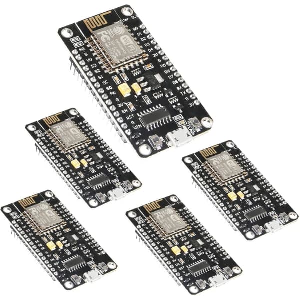5 stk. ESP8266 WiFi-udviklingsmodul, Dealikee CH 340 Serielt trådløst modul Node Mcu Lua 4M WiFi WLAN Internet Ny version Udviklingskort