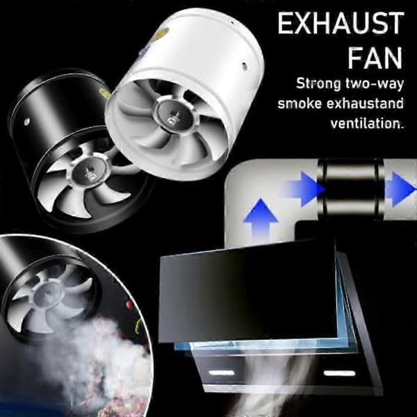 Super sugekraft Multifunktionel Kraftfuld Lydløs Udsugningsventilator, Badeværelsesventilator