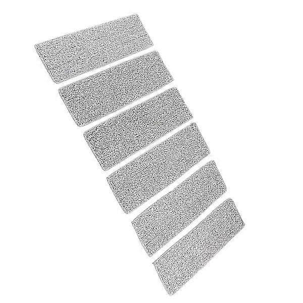 Blå Mikrofiber Gulvmoppe - Dobbelt Anvendelse til Tør og Våd Mopping - Håndfri Vask - 6-pak Pudder - Ideel til Rengøring af Hjemmets Fliser