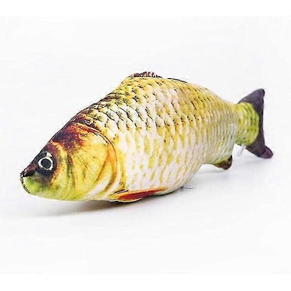 40 cm fiskplyschdocka 3D karpkastdocka fiskformad sovkudde