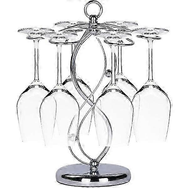 Vinglasholder i rustfrit stål, elegant glas tørrestativ / vinglasstativ / hæfteholder