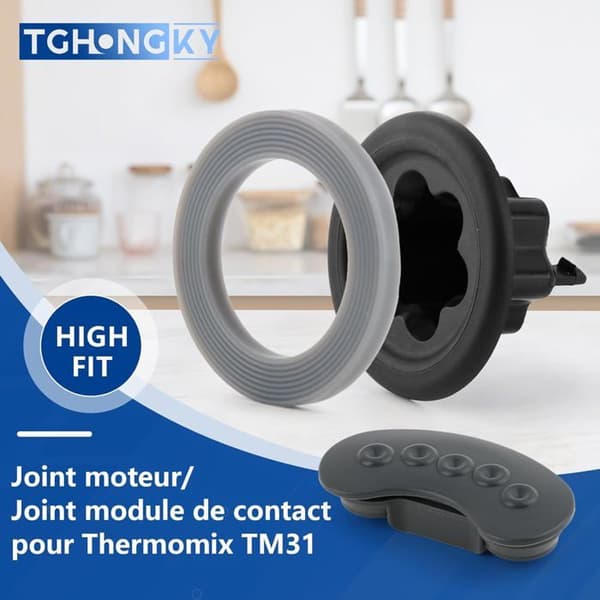TM31 Motorkoblingssæt med gummipakninger, reservedele kompatible med Mixag Food Processor