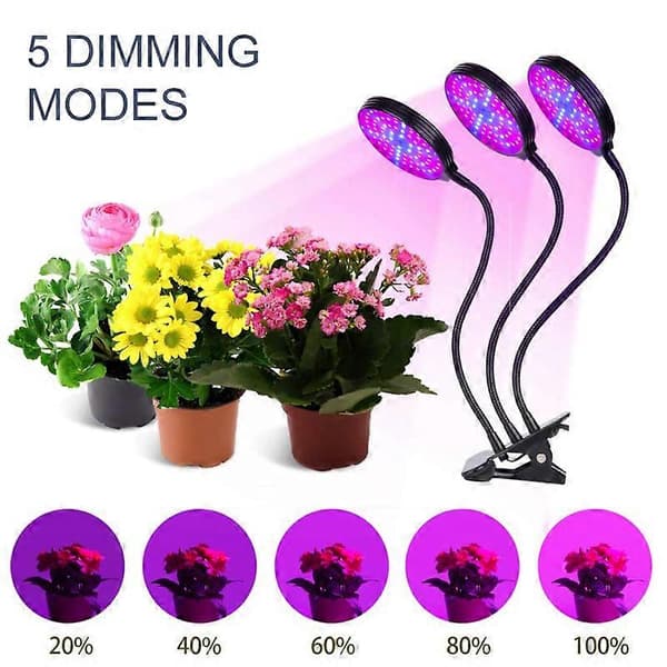 Full Spectrum LED Vekstlys Veg Bloom Planter Dobbelthode for Hage USB-port 45W