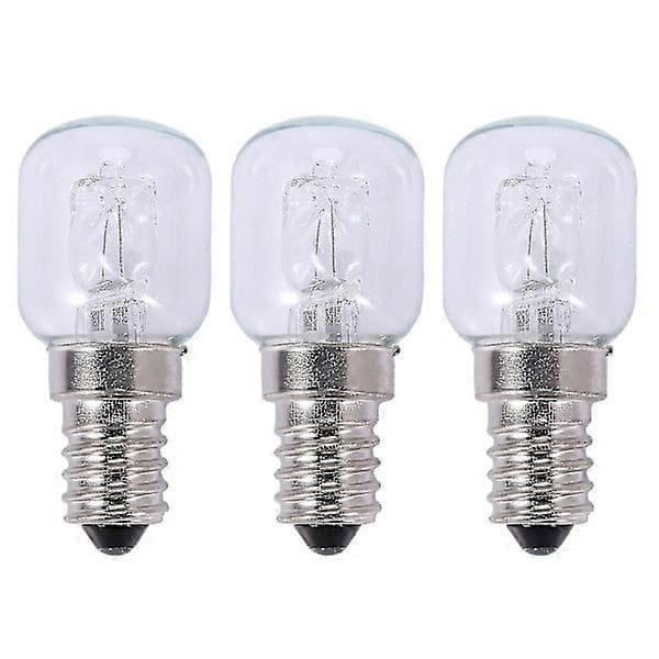 3x E14 højtemperaturlampe 500 grader 25w halogenlampe ovnlampe